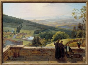 The Arno Valley, View from Vallombrosa by Louis Gauffier