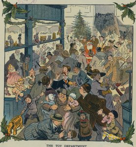 Toy Department, USA 1910s by Louis Glackens