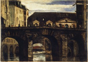 The Little Bridge and the Saint Charles Bridge, circa 1825