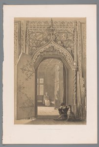 Door to the Princely Room in Hohensalzburg (Entrance to the Hall of Princes at Hohensalzburg) by Louis Haghe
