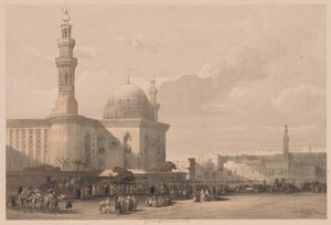 Egypt and Nubia: Volume III - No. 38, Mosque of Sultan Hassan from the Great Square by Louis Haghe