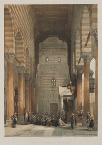 Interior of the Mosque of the Metwalys by Louis Haghe