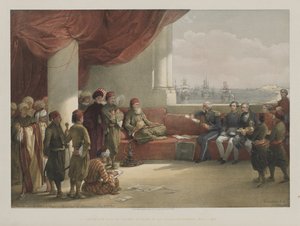 Egypt and Nubia, Volume III: Interview with the Viceroy of Egypt, at his Palace, Alexandria