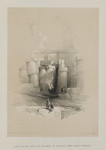 Part of the Hall of Columns at Karnak, Thebes by Louis Haghe