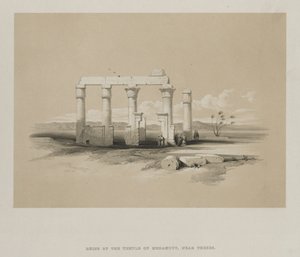 Ruins of the Temple of Madamoud, at Thebes by Louis Haghe