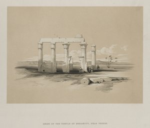 Egypt and Nubia, Volume II: Ruins of the Temple of Madamoud, at Thebes, 1847 by Louis Haghe