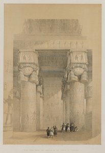 View from Under the Portico of the Temple of Dendera by Louis Haghe