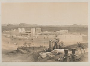 Egypt and Nubia, Volume I: General View of the Island of Philae, Nubia by Louis Haghe