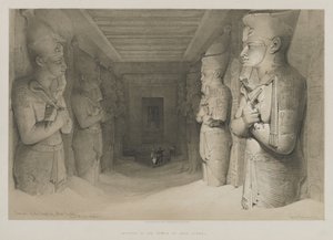 Egypt and Nubia, Volume I: Interior of the Temple of Abu Simbel by Louis Haghe