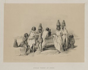 Egypt and Nubia, Volume I: Nubian Women at Kortie, on the Nile