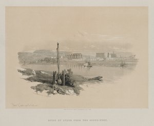 Egypt and Nubia, Volume I: Ruins of Luxor from the South-West, 1846
