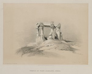 Egypt and Nubia, Volume I: Temple of Wady Kardassy in Nubia, 1846 by Louis Haghe
