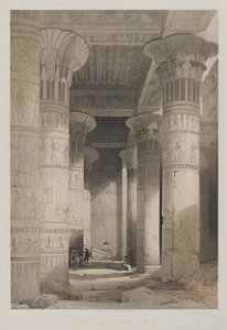 View Under the Grand Portico of the Temple, Philae by Louis Haghe