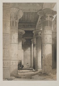 Egypt and Nubia, Volume I: View Under the Grand Portico of the Temple, Philae by Louis Haghe