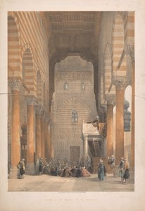 Interior of the Mosque of the Metwalys by Louis Haghe