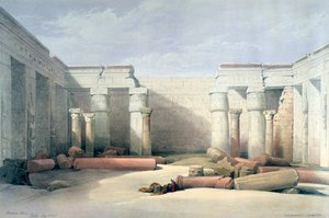 Medinet Abou, Thebes, 5th December 1832, Egypt by Louis Haghe