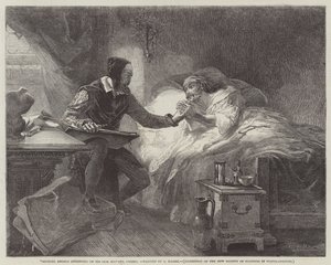 Michael Angelo Attending on His Sick Servant, Urbino by Louis Haghe