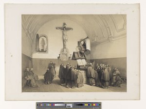Oratory of the Capuchin Monastery in Bruges by Louis Haghe