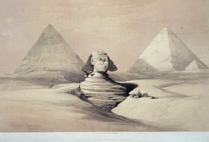 The Great Sphinx of Gizeh, 19th Century by Louis Haghe