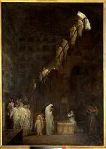 Funeral at the Columbarium of the Cesars House in Rome by Louis Hector Leroux