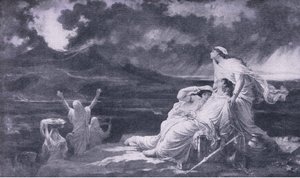 Herculaneum: The Eruption of Vesuvius (illustration from The World