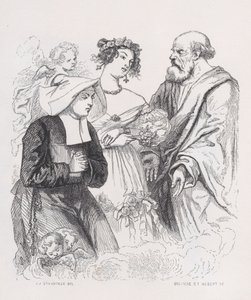 The Two Sisters of Charity from The Complete Works of Béranger by Louis Henri Brevière, Cesar Auguste Hebert