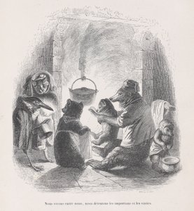We live between ourselves, we hate the nuisances and the visits from Scenes from the Private and Public Life of Animals, ca. 1837-47