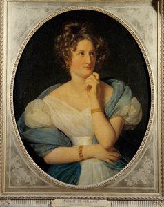 Portrait of the French Writer Delphine Gay by Louis Hersent