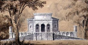 View of the Gendarmerie Imperiale, c.1825 by Louis Hippolyte Lebas