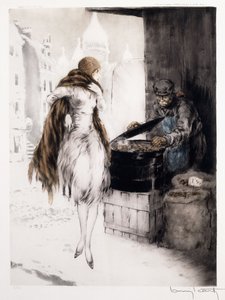 Chestnut Seller by Louis Icart