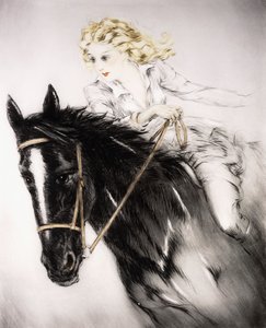 Horsewoman by Louis Icart
