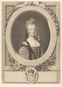 Marie-Antoinette of France by Louis Jacques Cathelin after Jean Martial Fredou