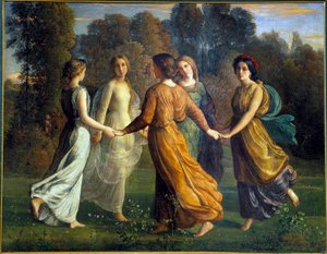 The Poem of the Soul; Sun Rays by Louis Janmot