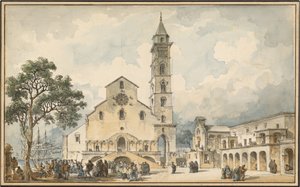 The Cathedral at Trani by Louis Jean Desprez