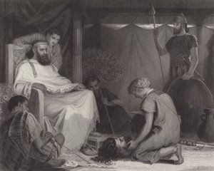 David brought before Saul by Louis John Rhead