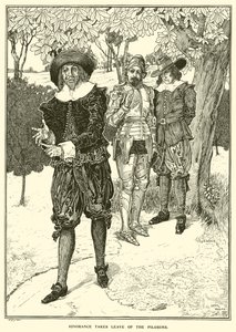 Ignorance Takes Leave of the Pilgrims by Louis John Rhead
