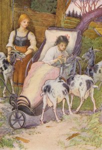 Illustration for Heidi by Johanna Spyri by Louis John Rhead