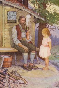 Illustration for Heidi by Johanna Spyri by Louis John Rhead