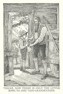 Illustration for Heidi by Johanna Spyri by Louis John Rhead