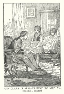 Illustration for Heidi by Johanna Spyri by Louis John Rhead