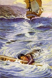 Illustration for Kidnapped by Robert Louis Stevenson by Louis John Rhead