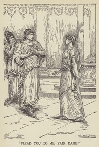 Plead you to me, fair dame? by Louis John Rhead