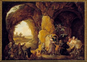 The Temptation of Saint Anthony by Louis Joseph  Watteau