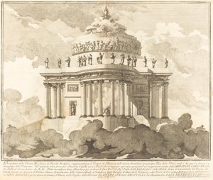 The Temple of Minerva, for the "Chinea" Festival