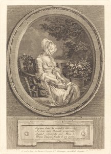 Even in the Smallest Thing by Louis Joseph Masquelier after Pierre Antoine Baudouin