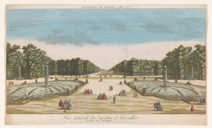 View of the Garden of Versailles by Louis Joseph Mondhare