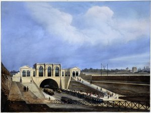 Railway from Paris to Saint Germain - in 