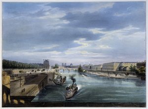 Carrousel Bridge and steam boat - in 