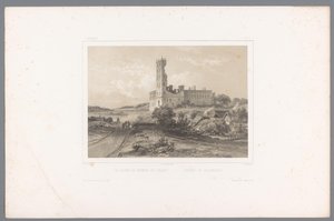 View of the Ruins of Koldinghus by Louis Julien Jacottet