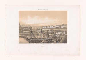 View of the Arsenal at the port of Brest (Contemporary France)